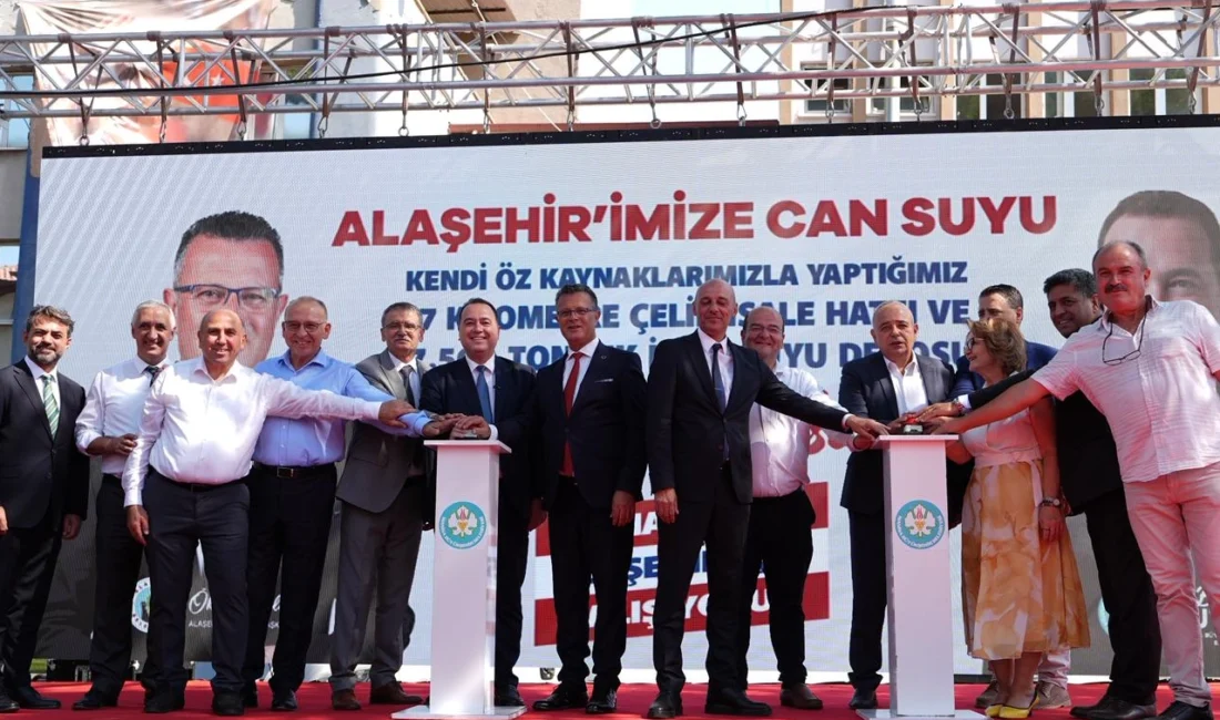 Manisa Alaşehir’in 20 yıllık su sorunu tarihe karıştı  Manisa...