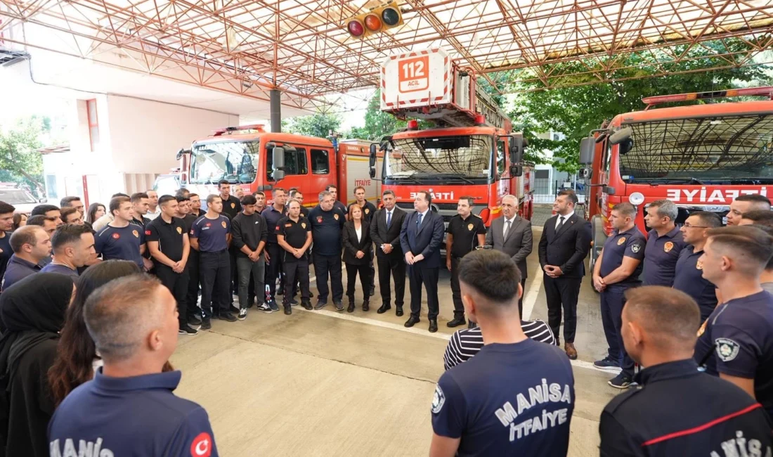Manisa’da Başkan Dutlulu’dan itfaiyecilere ziyaret  Manisa...