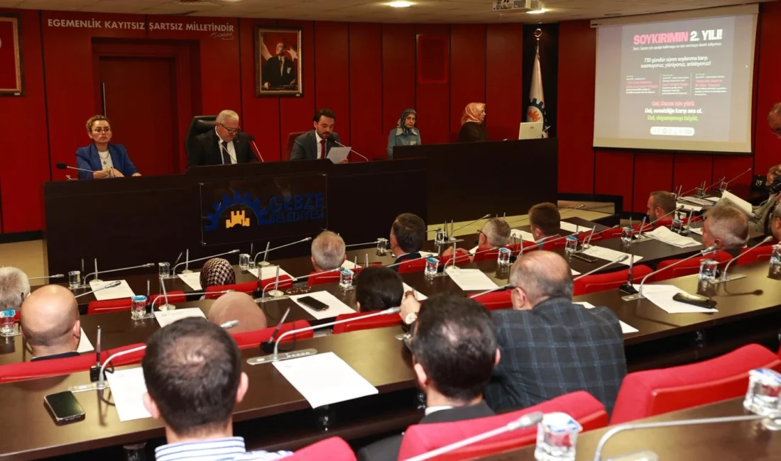 Kocaeli Gebze meclisinden Gazze’ye oy birliğiyle yardım kararı  Ekim...