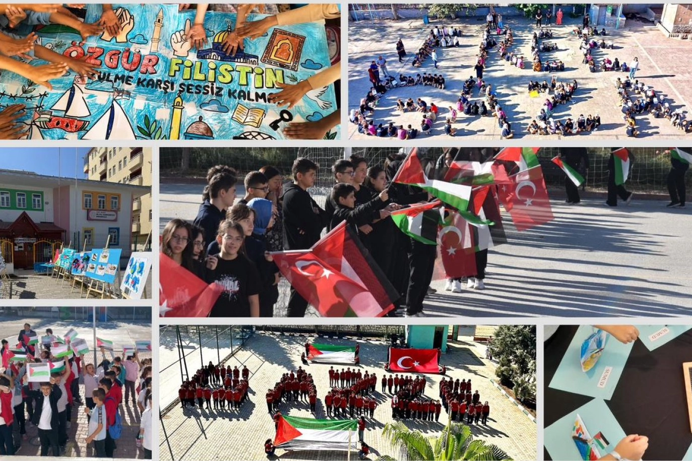 Okullarda eş zamanlı ‘Filistin’ farkındalıkları